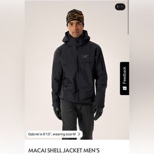 ARC’TERYX MACAI SHELL JACKET MEN'S M NEW